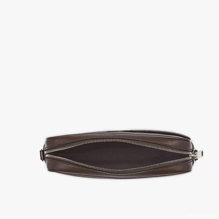 Affordable Camera Fendi ROMA FF Case Brown Compact Motif Logo In Fabric 0810